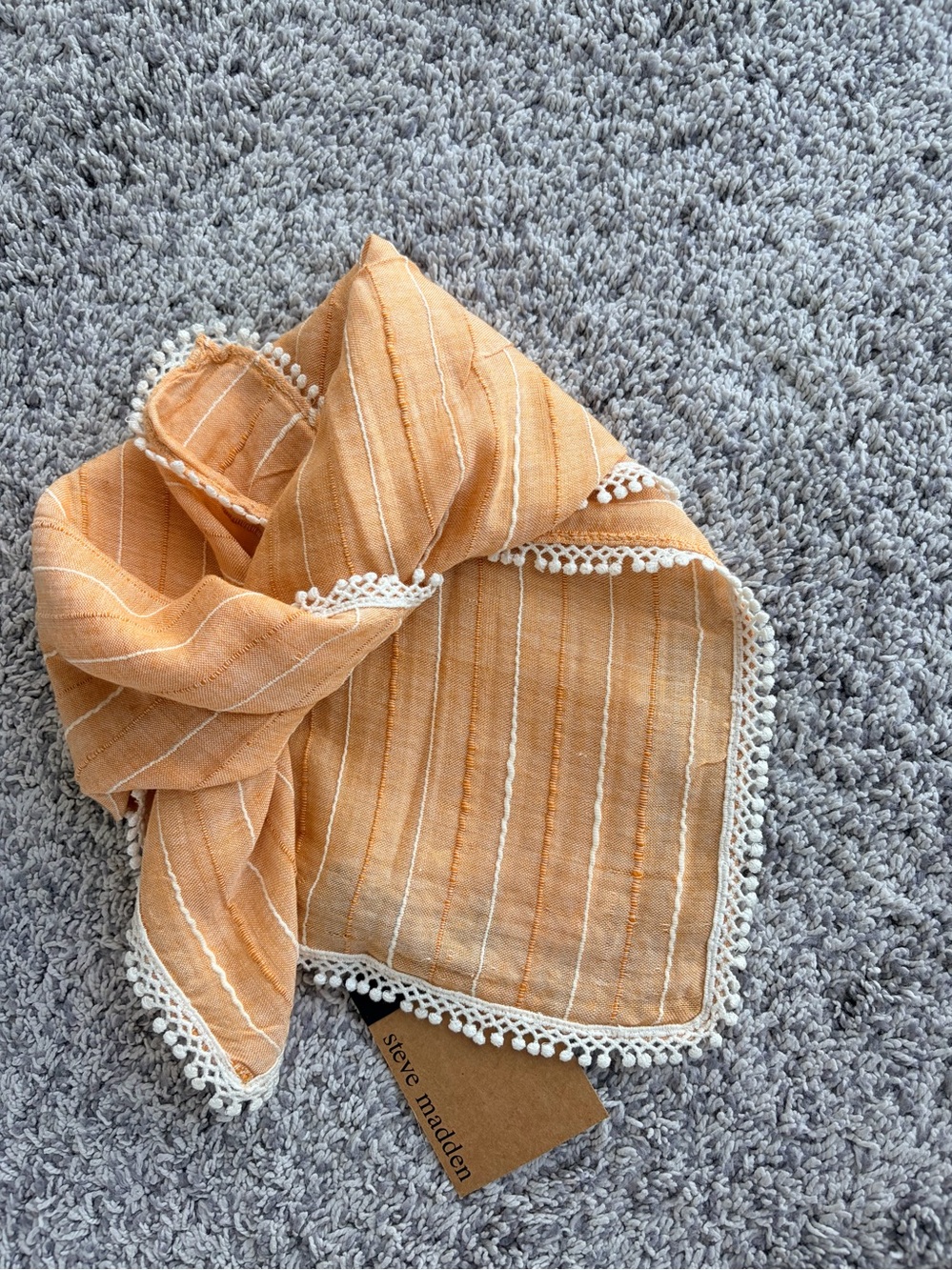 Striped Square Scarf